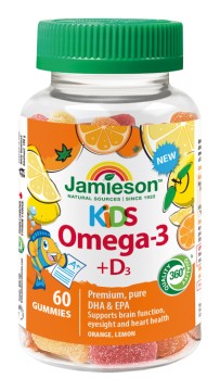 Jamieson Omega-3 Gummies gumicukor vitamin omega-3 zsírsavakkal 60 gum.