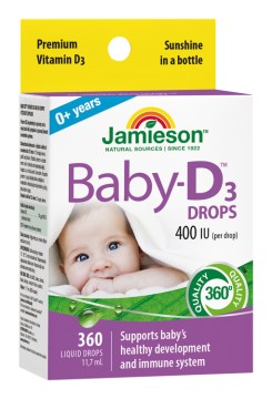 Jamieson Baby-D 400 IU D3-vitamin étrend-kiegészítő cseppek 11,7 ml