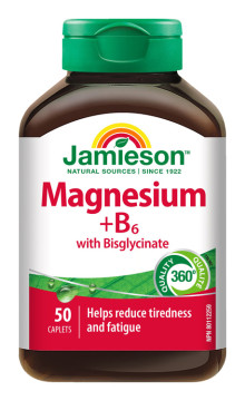 Jamieson Magnézium + B6-vitamin biszglicináttal 50 tbl.