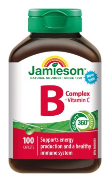 Jamieson B-vitamin komplex C-vitaminnal 100 tbl.