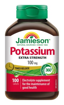 Jamieson Kálium 100 mg nyújtott hatású 100 tbl.