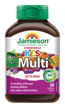 Jamieson Multi Kids multivitamin szájban oldódó tabletta gyerekeknek 60 tbl.